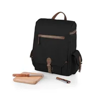 Legacy by Picnic Time Black Moreno 3-Bottle Wine & Cheese Tote