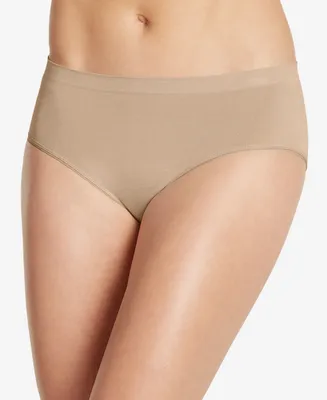 Jockey Smooth and Shine Seamfree Heathered Hipster Underwear 2187, available in extended sizes
