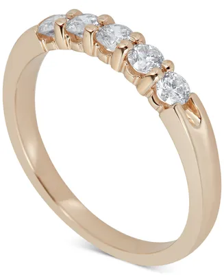 Diamond Five-Stone Ring (1/2 ct. t.w.) 14k White or Yellow Gold