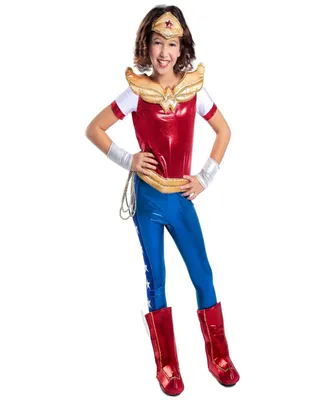 Dc Superhero Wonder Woman Deluxe Little and Big Girls Costume