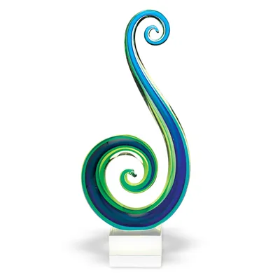 Badash Crystal Marina Art Glass Sculpture