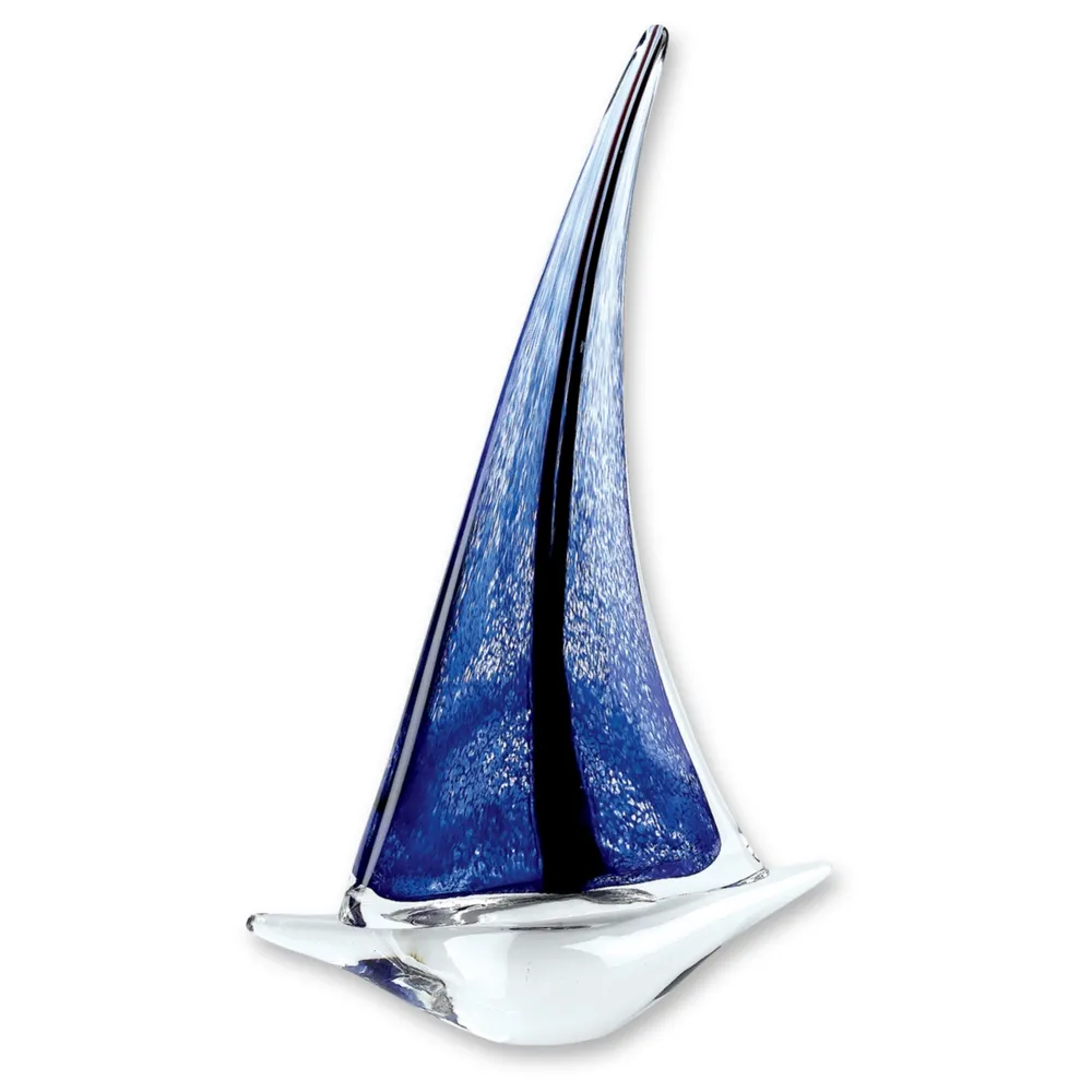 Badash Crystal Sailboat Art Glass Sculpture