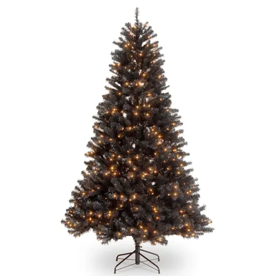 National Tree 6.5' North Valley Spruce Hinged Tree with 450 Clear Lights