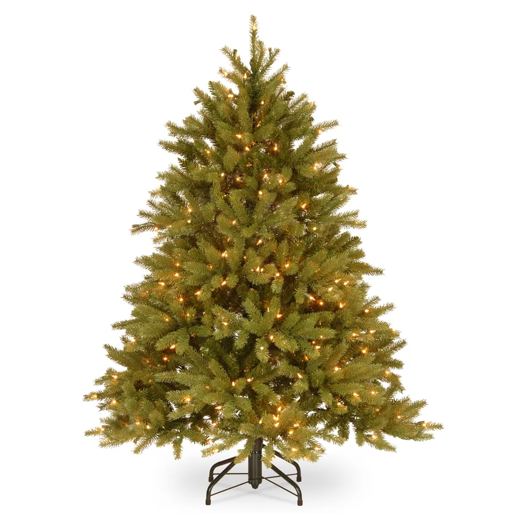 National Tree 4.5' Feel Real Jersey Fraser Fir Tree with 350 Clear Lights
