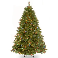 National Tree 7 .5' Winchester Pine Hinged Tree with 500 Multi Lights