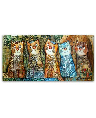 Oxana Ziaka 'Cats Of Israel' Canvas Art