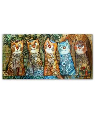 Trademark Global Oxana Ziaka Cats Of Israel Canvas Art Print Collection