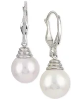 Windsor Cultured Freshwater Pearl (11mm) Drop Earrings in Sterling Silver