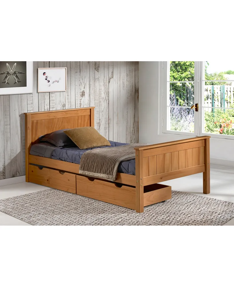 Alaterre Furniture Harmony Twin Bed with Storage Drawers