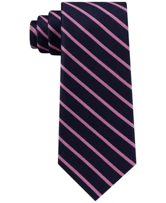 Tommy Hilfiger Men's Exotic Woven Striped Silk Tie