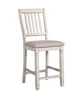 Sonora Antique White Pub Chair (Set of 2)