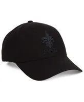 '47 Brand New Orleans Saints Black & Black Mvp Strapback Cap