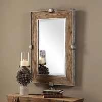 Uttermost Siringo Weathered Wood Mirror