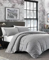Eddie Bauer Preston Grey Cotton Flannel Piece Comforter Set