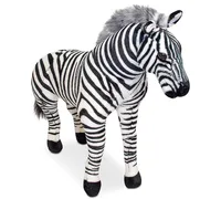 Melissa & Doug Plush Lifelike Giant Striped Zebra