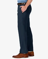 Haggar Men's Cool 18 Pro Stretch Straight Fit Flat Front Dress Pants