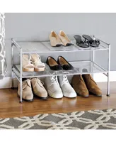 Seville Classics 2 Tier Iron Mesh Utility Shoe Rack