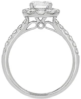 Grown With Love Igi Certified Lab Diamond Halo Bridal Set (2 ct. t.w.) 14k White Gold