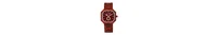 Earth Wood Acadia Wood Bracelet Watch Red 43Mm