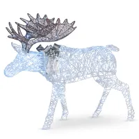 National Tree Company 50" Pre-lit Moose Decoration