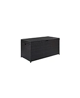 Palm Harbor Outdoor Wicker Storage Bin