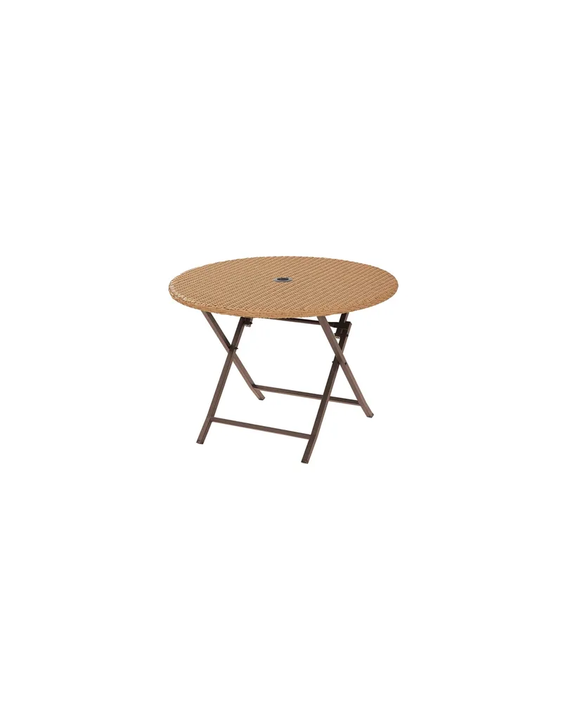 Palm Harbor Outdoor Wicker Folding Table