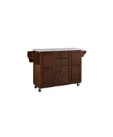 Eleanor Solid Granite Top Kitchen Cart