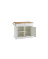 Oxford Butcher Block Top Kitchen Island