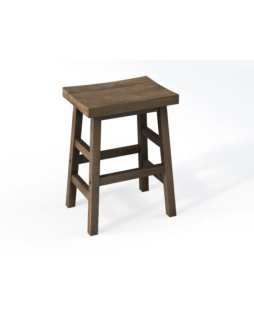 Pomona 26"H Reclaimed Wood Counter Stool