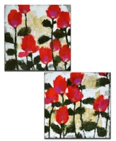 Ready2HangArt, 'Meadow I/Ii' 2 Piece Floral Canvas Wall Art Set