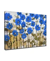 Ready2HangArt, 'Sapphire Meadow' Abstract Canvas Wall Art