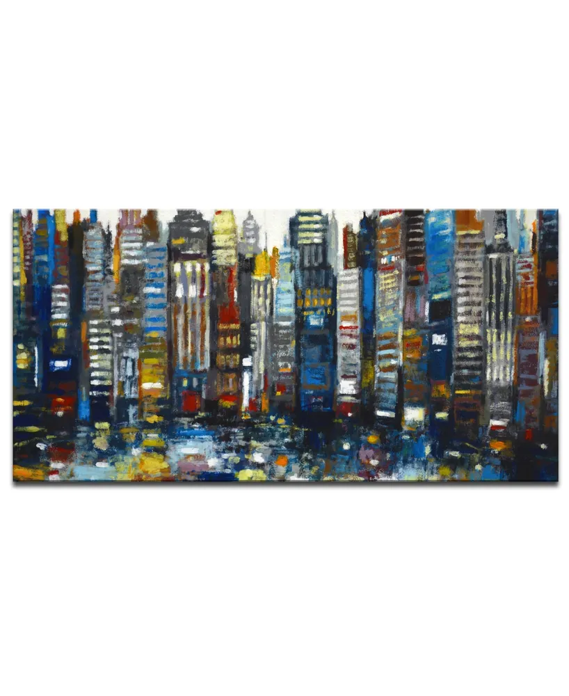 Ready2HangArt, 'Big City' Abstract Canvas Wall Art