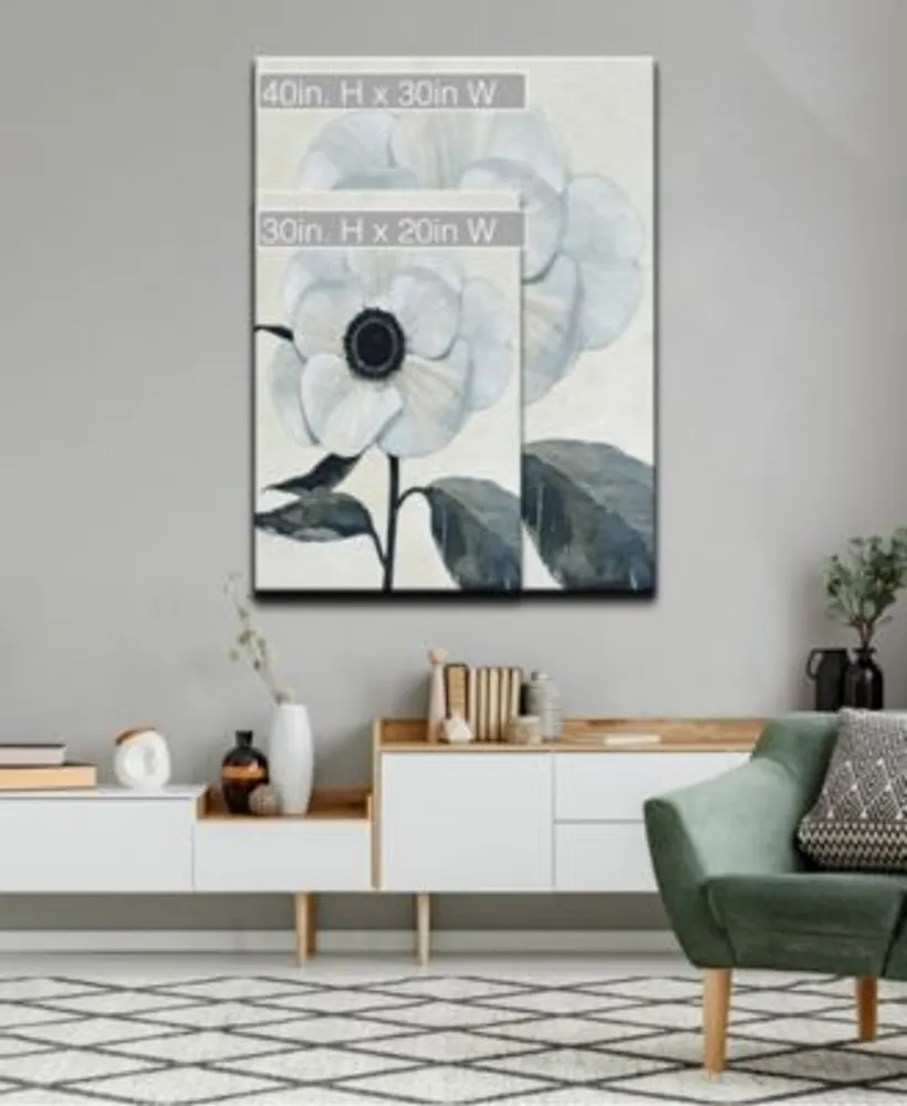 Ready2hangart Elegant Poppy Ii White Floral Canvas Wall Art Collection