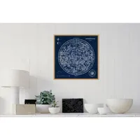 Amanti Art Celestial Blueprint by Susan Schlabach Canvas Framed Art