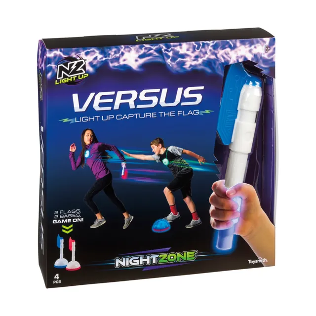 American Capture The Flag Glow in The Dark Game - Capture The Flag Game Up  to 14 Players - Capture The Flag Set Includes 14 Bands 16 Team Lights 2  Flags Great Outdoor Gift - Play22USA 