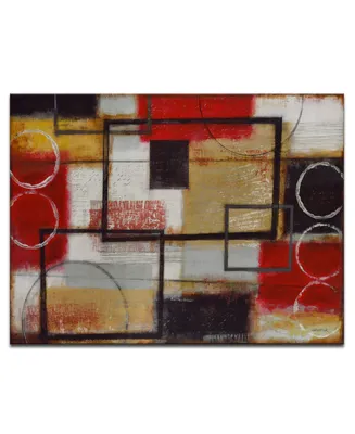 Ready2HangArt Excite Red Abstract Canvas Wall Art