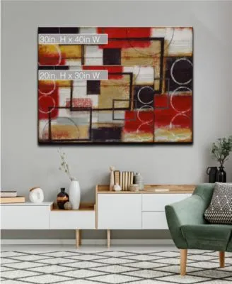 Ready2hangart Excite Red Abstract Canvas Wall Art Collection