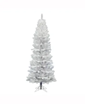 Vickerman 5.5 ft White Salem Pencil Pine Artificial Christmas Tree Unlit