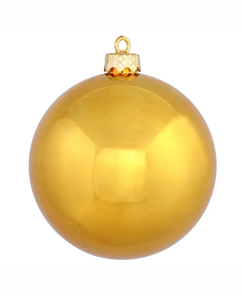 Vickerman 15.75" Antique Gold Shiny Ball Christmas Ornament