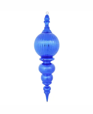 Vickerman 28" Blue Shiny Finial Christmas Ornament