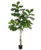 Vickerman 6' Artificial Potted Fiddle Tree