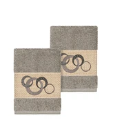 Linum Home Annabelle 2-Pc. Embellished Washcloth Set
