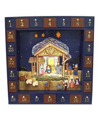 Kurt Adler 16.75-Inch Nativity Advent Calendar, 25 Pieces