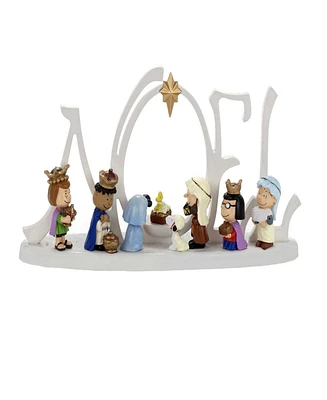 Kurt Adler 10-Inch Battery-Operated Led Peanuts Lighted Nativity Scene