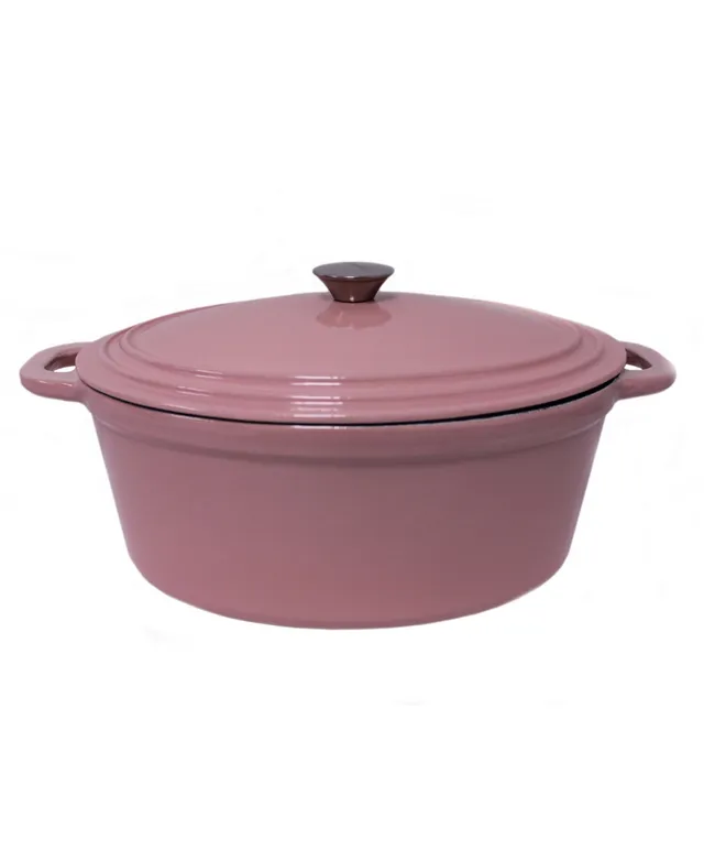 BergHOFF Neo 8 qt Cast Iron Oval Covered Casserole, Red