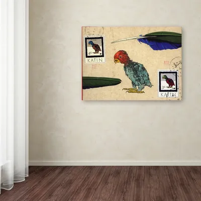 Nick Bantock 'Katin Parrot' Canvas Art, 18" x 24"