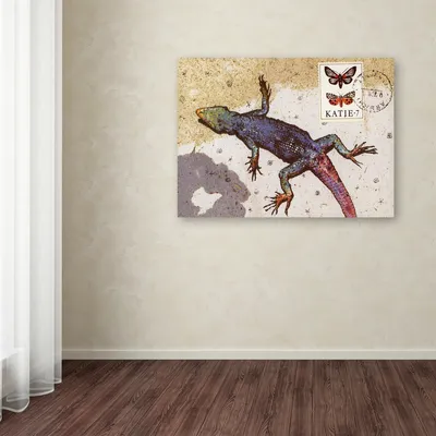 Nick Bantock 'Rainbow Lizard' Canvas Art, 14" x 19"