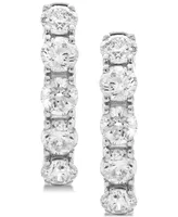 Diamond Hoop Earrings (1 ct. t.w.) in 14k White Gold