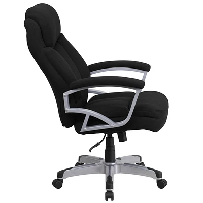 Hercules Series Big & Tall 500 Lb. Rated Black Fabric Executive Swivel Chair With Arms
