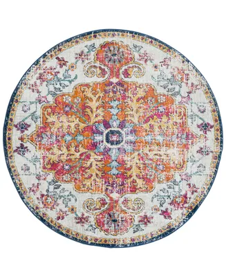 Livabliss Harput Hap-1000 Saffron 5'3" Round Area Rug